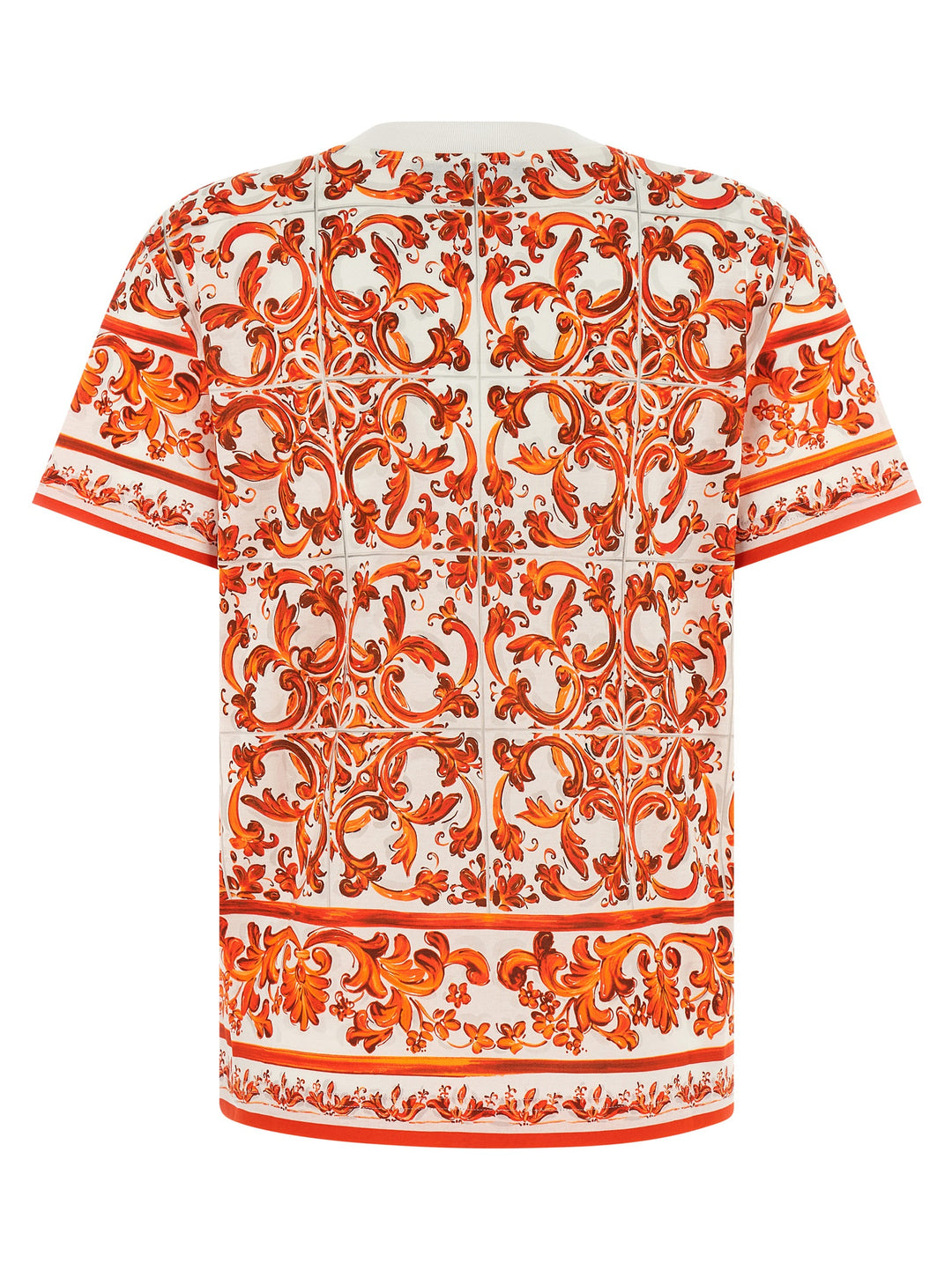 Dolce & Gabbana Maiolica T shirt - Arancione | f3c2d53f8a1041228ae1a4f08abd1db8639cb1ee