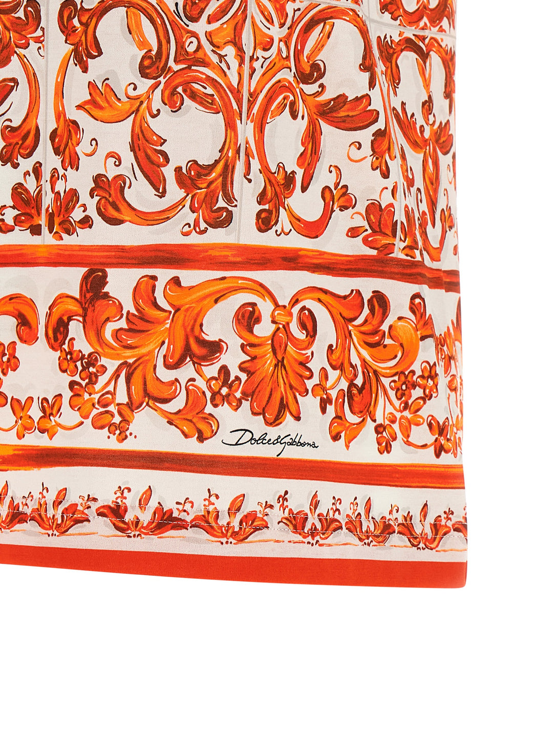 Dolce & Gabbana Maiolica T shirt - Arancione | b25d883d84a3fadad21f80f2d400f5f887db1d26