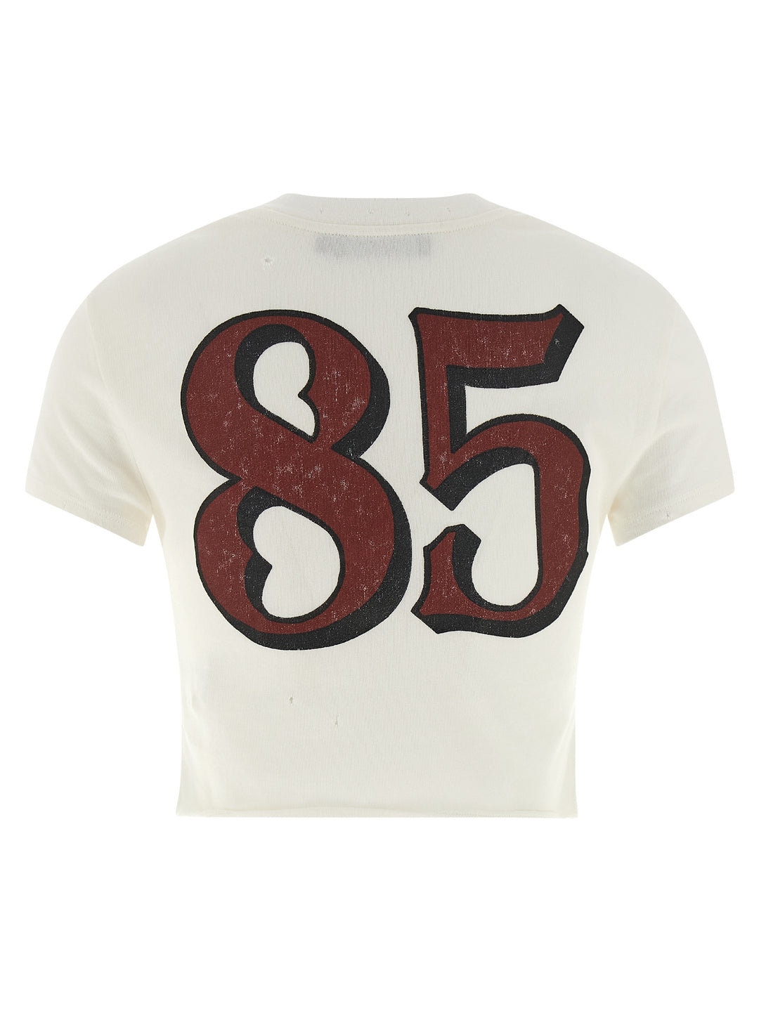 Dolce & Gabbana Used Effect Cotton T shirt - Bianco | f25a405e39fe5fb72196bcbab4cc5bf3a564322e