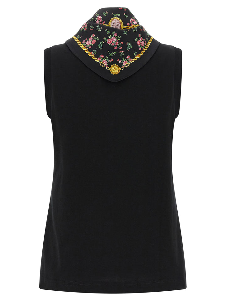 Dolce & Gabbana With Scarf T shirt - Nero | b0384706a4a47009729fdb3609c64f4690e854d2