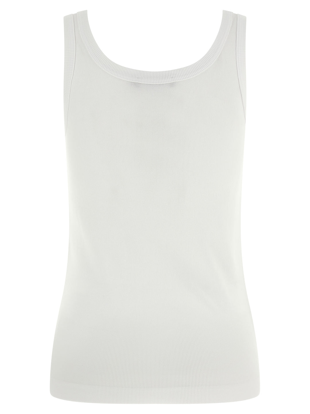 Dolce & Gabbana Logo Patch Tank Top Top - Bianco | 047ff0fd594bc222a0f90e7a01ee79f70a224fd3