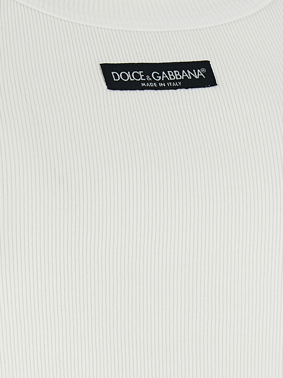 Dolce & Gabbana Logo Patch Tank Top Top - Bianco | ce430ce7aaf2e249d6092f28d3f5c5bee376f87a