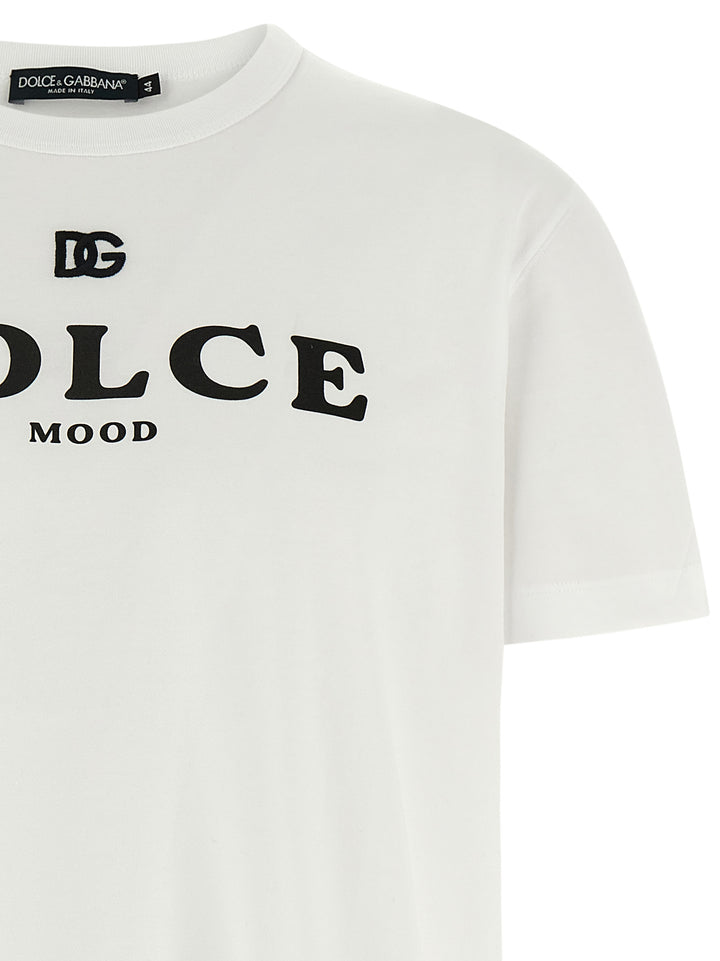 Dolce & Gabbana Dolce Mood T shirt - Bianco | bfc4104741f5928ee24b8ba731e0f639323e9b72
