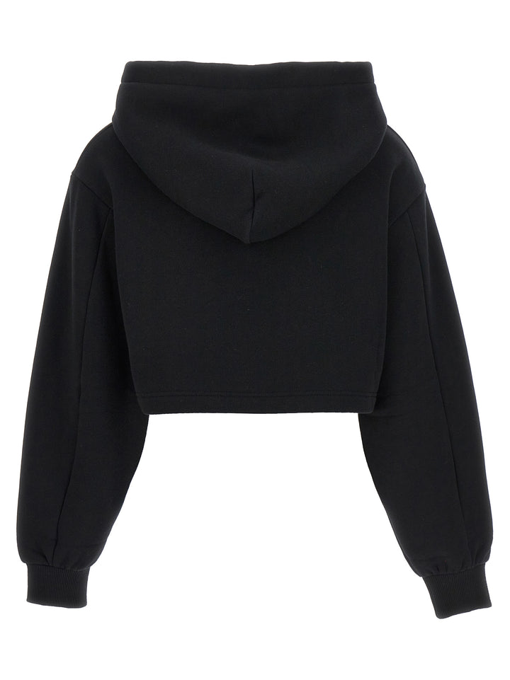 Dolce & Gabbana Logo Embroidery Cropped Hoodie Felpe - Nero | e3c9fed3e6c37e875ff7d359ef2c3d06f913e6cd