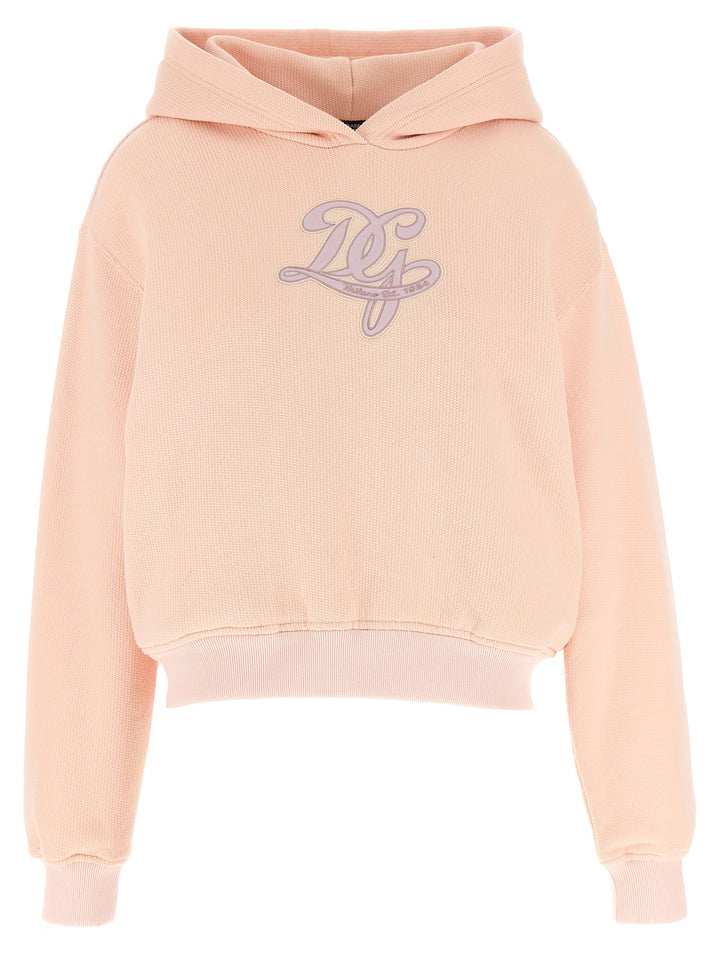 Dolce & Gabbana Logo Embroidery Hoodie Felpe - Rosa | feb15c6d6036b2f0ccc30f7ea1ec8ac67bb9363c
