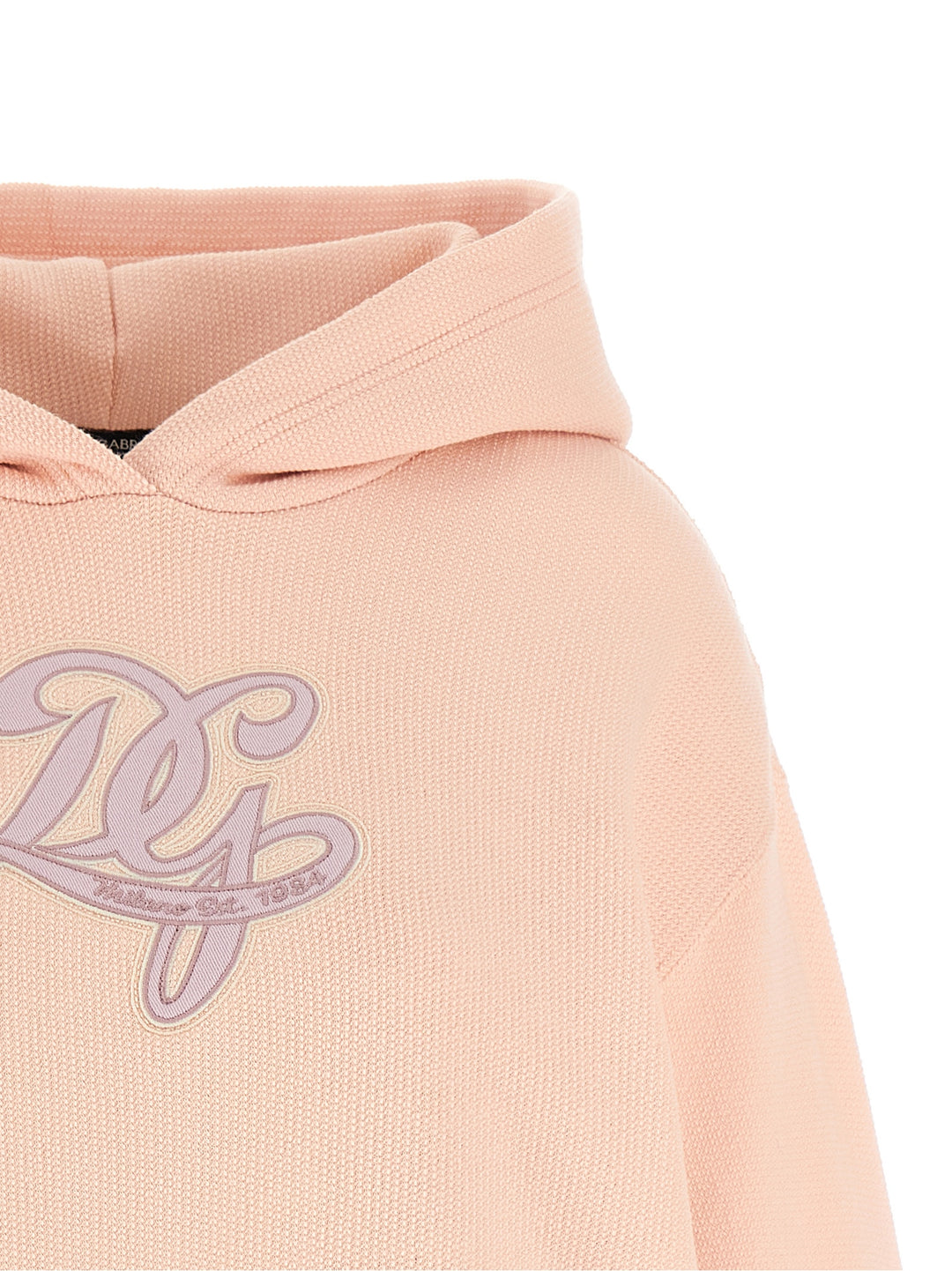 Dolce & Gabbana Logo Embroidery Hoodie Felpe - Rosa | 91b2a69ae1796f3cf73696190c4f42da34987f54