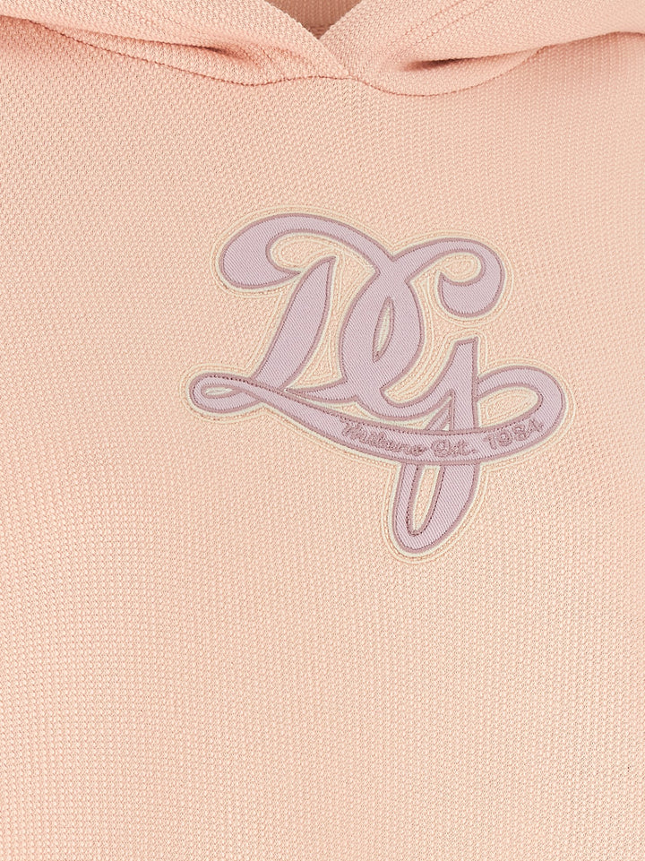 Dolce & Gabbana Logo Embroidery Hoodie Felpe - Rosa | 1aef5f55188c2fe93001f5bb5c8a622d3c18b5ba