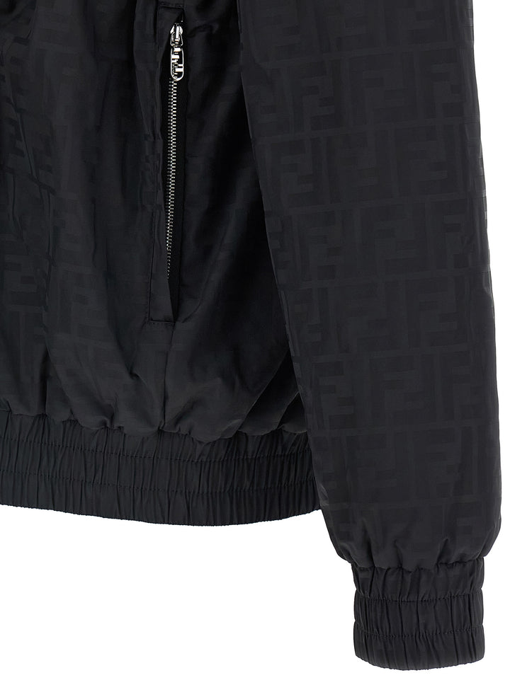 Fendi Bomber Nylon Ff Puffer Jackets - Nero | 9f27262abcad25a05c14ae52826328bef34ee4dd