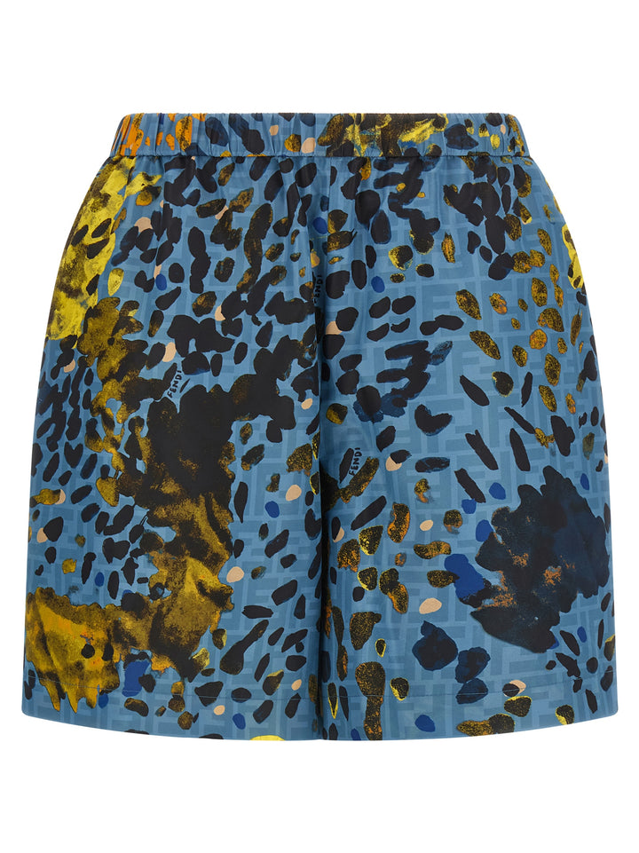 Fendi Falena Bermuda e Short - Blu | 1724792a7b80f1670b252ad51f71c4a4d914883e