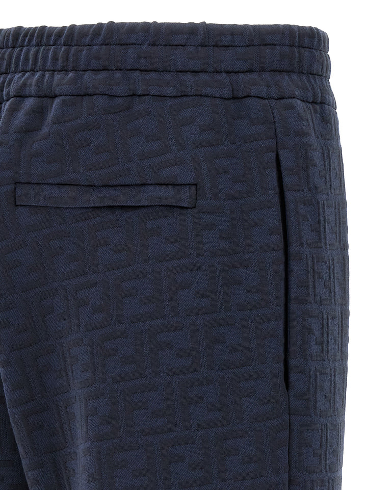 Fendi Ff Monogram Joggers Pantaloni - Blu | 263614d2930f0703c73911201e45997901d1fdc8