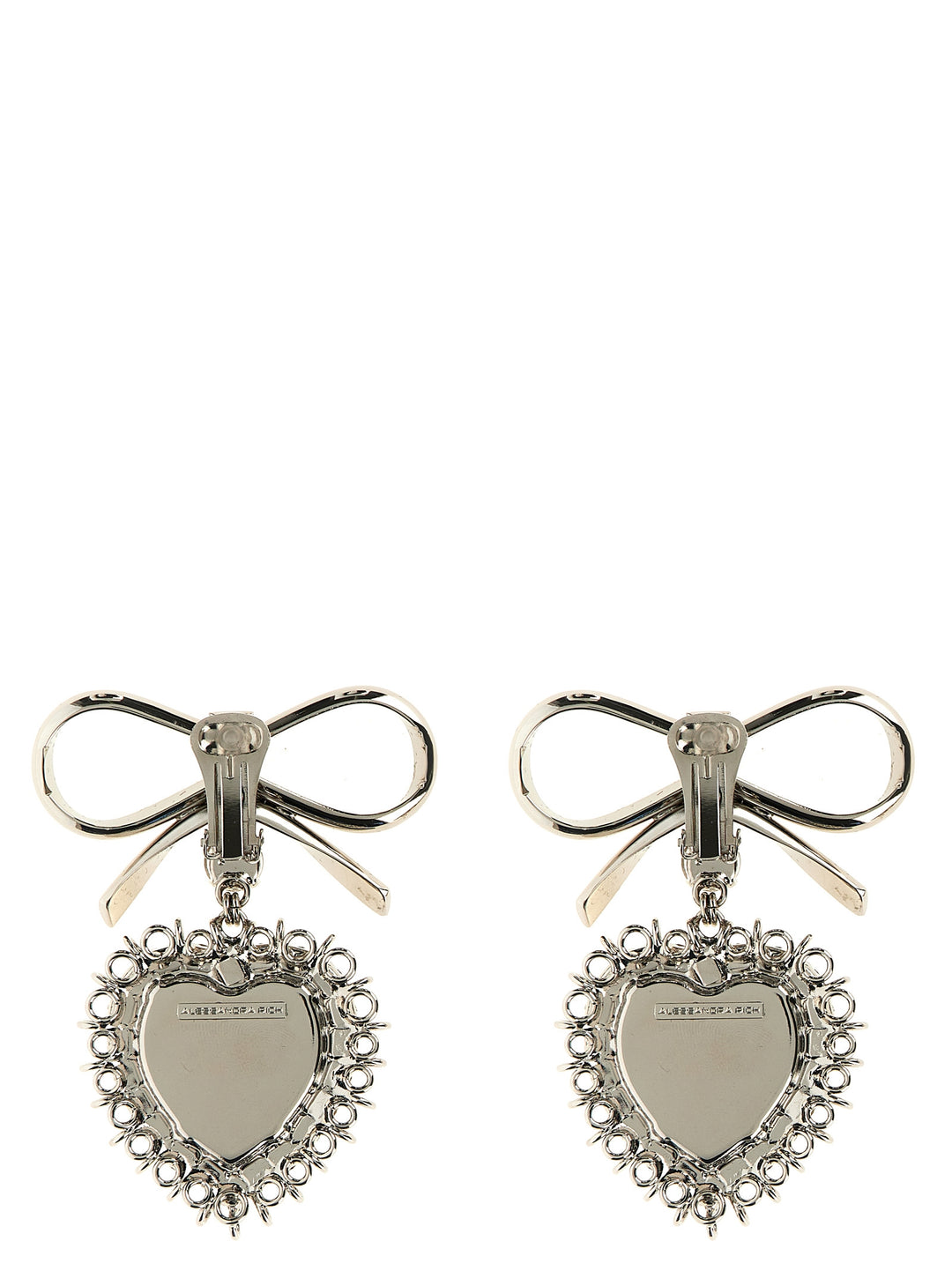 Alessandra Rich Metal Bow Earrings Gioielli - Silver | 3295fb42567fbd4d38b8319723f9c1562bc255a4