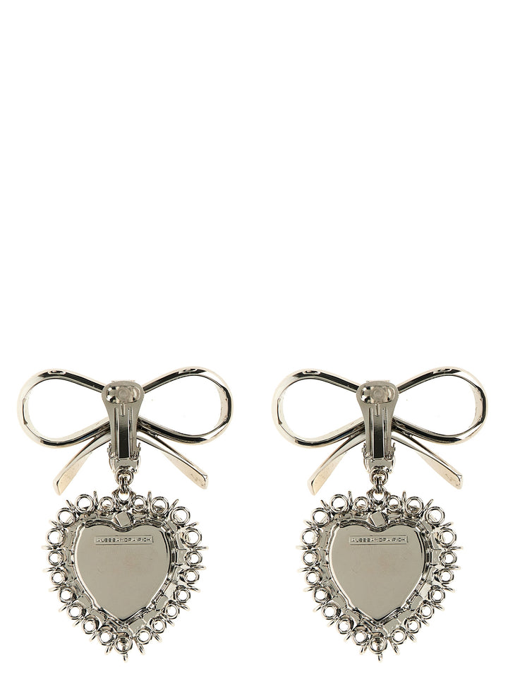 Alessandra Rich Metal Bow Earrings Gioielli - Silver | 3295fb42567fbd4d38b8319723f9c1562bc255a4