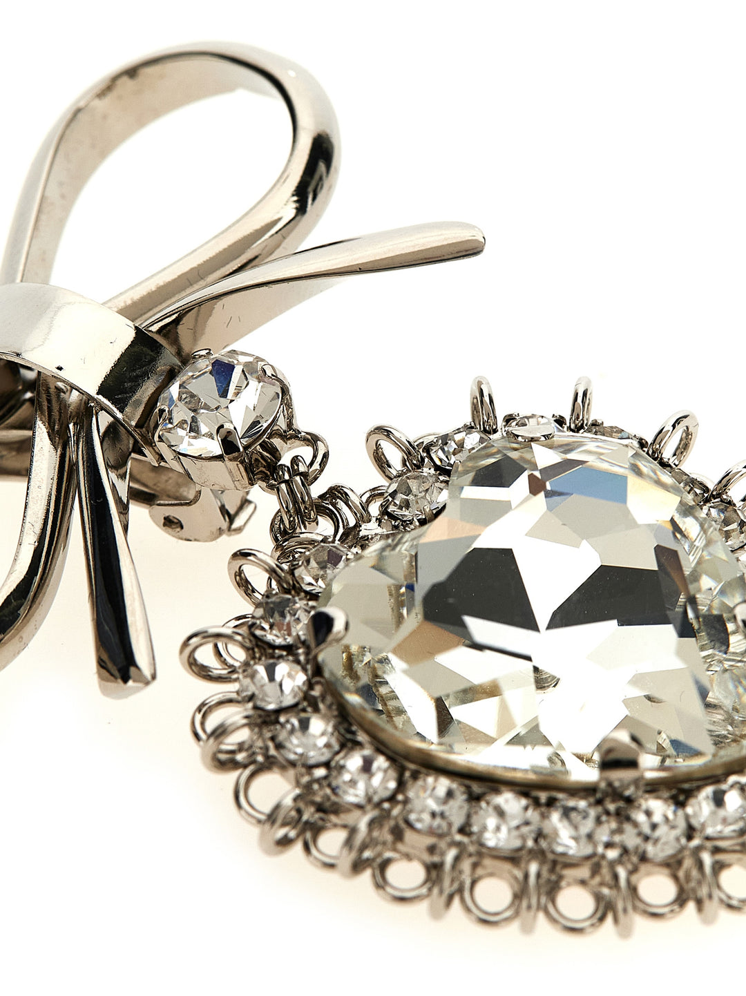 Alessandra Rich Metal Bow Earrings Gioielli - Silver | 485cc093a568177ce665ad7ebc4cd7e59871d444