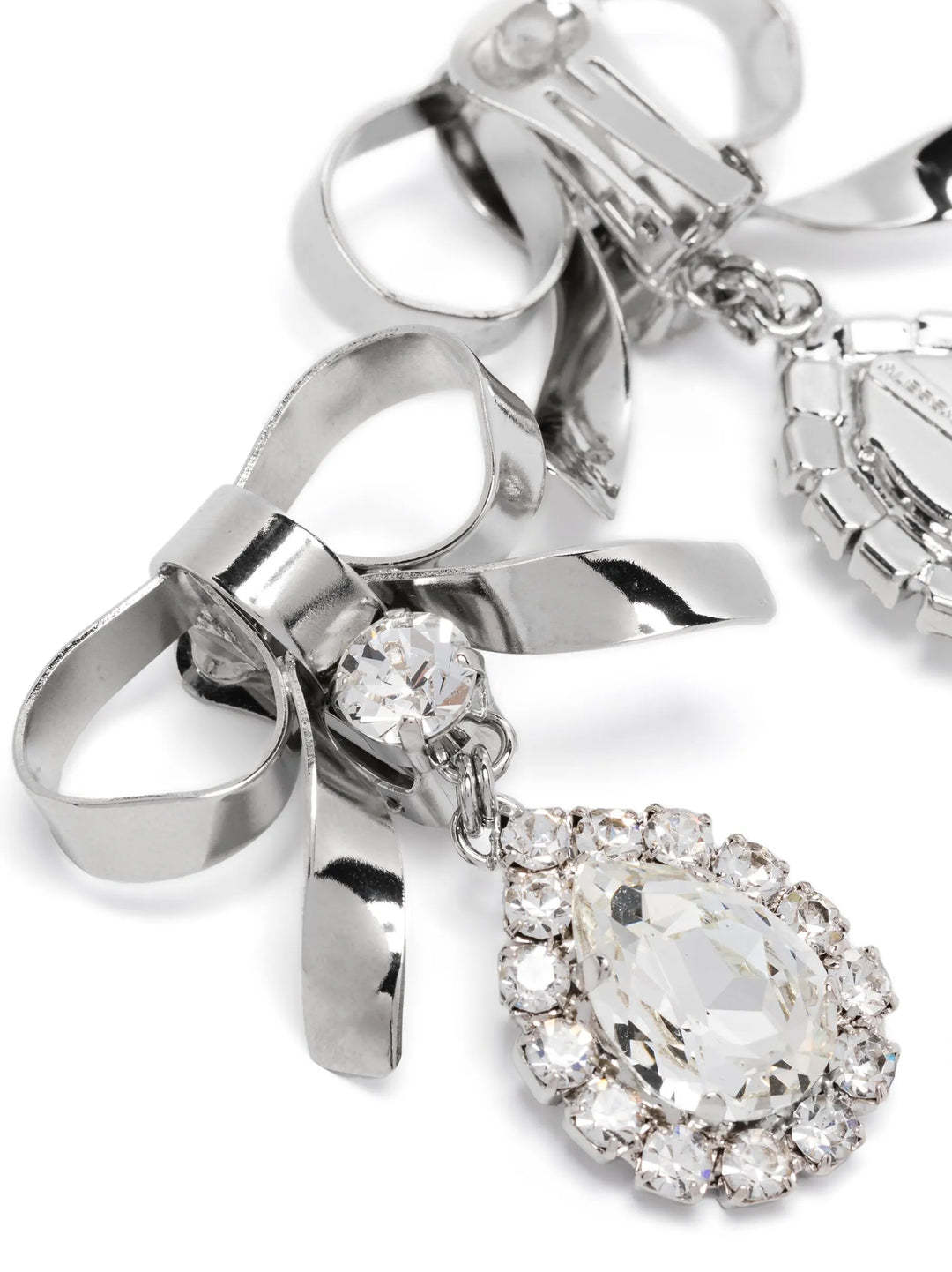 Alessandra Rich Metal Bow Earrings Gioielli - Silver | 921bd05e675773693fe3ee9cdf76a216bc5f45f2