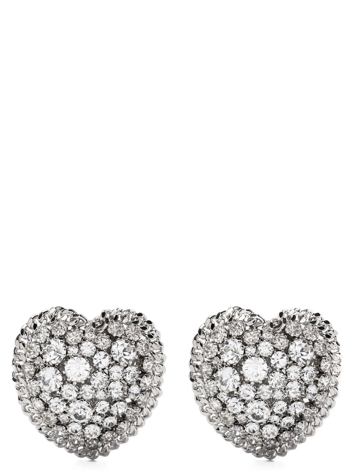 Alessandra Rich Heart Earrings Gioielli - Silver | def0c62649c080e836b2e108497ed0dab7a3b234