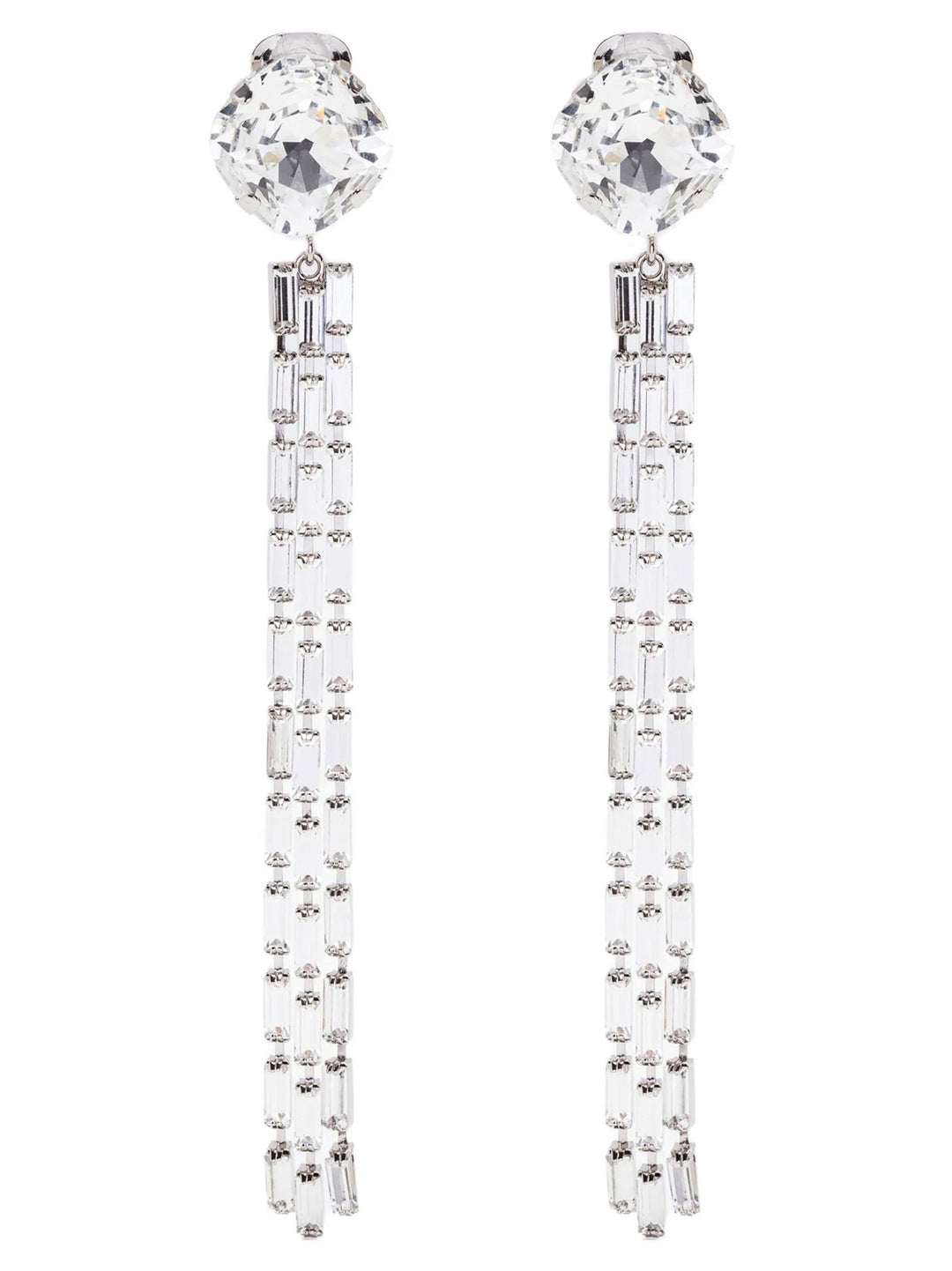 Alessandra Rich Fringed Earrings Gioielli - Silver | 035b82e1c56a8bc5a630a571f490da47530f495d