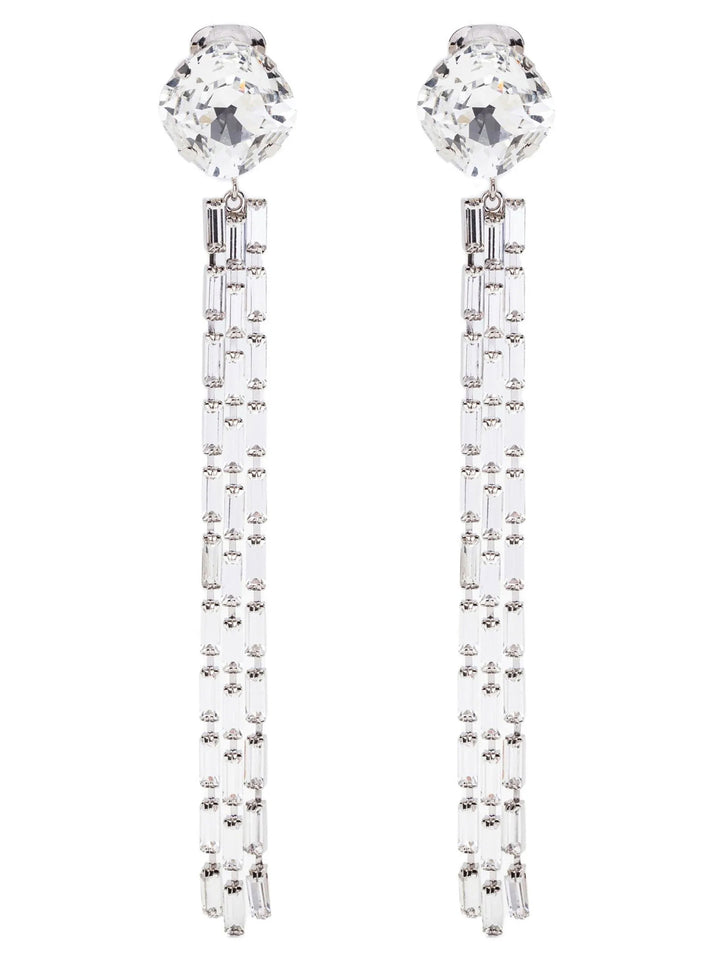 Alessandra Rich Fringed Earrings Gioielli - Silver | 035b82e1c56a8bc5a630a571f490da47530f495d