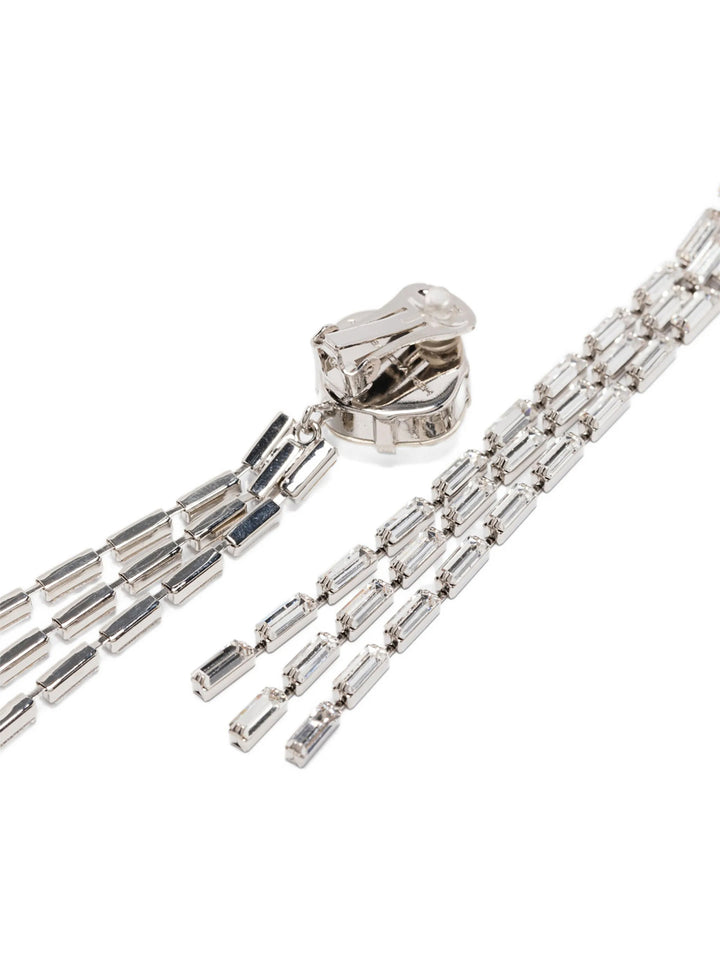 Alessandra Rich Fringed Earrings Gioielli - Silver | 8a04becfcb88cfadf81ffc36cee13aab2bf11073