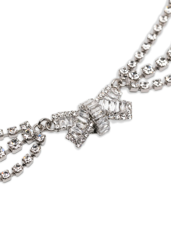 Alessandra Rich Bow Necklace Gioielli - Silver | 442358c015fbe2756381900a6a8eaef554a35b71