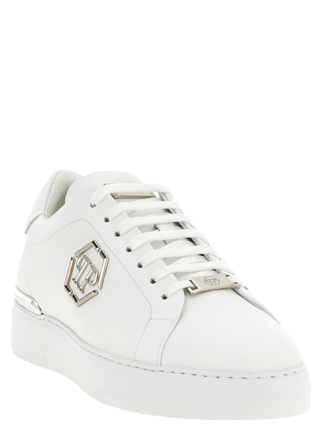 Philipp Plein Lo-To Hexagon Sneakers - Bianco | b6bb908c92f9e6f262a54d23c99692a5250ddfbd