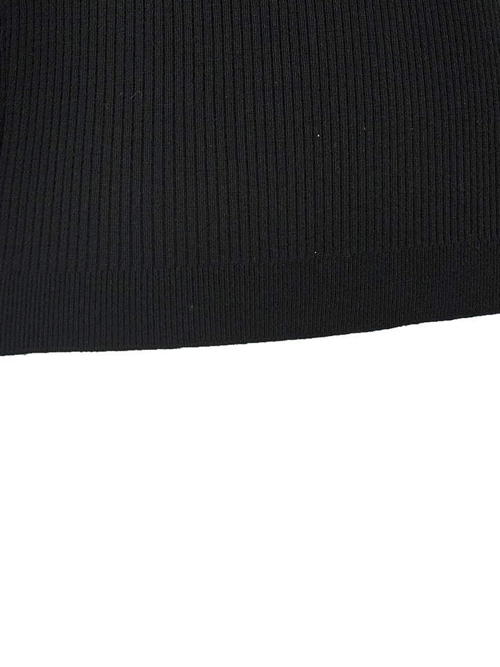 Alessandra Rich Ruffle T shirt - Nero | 86d91c20265c1e72b310a8b625eb0202d489f460