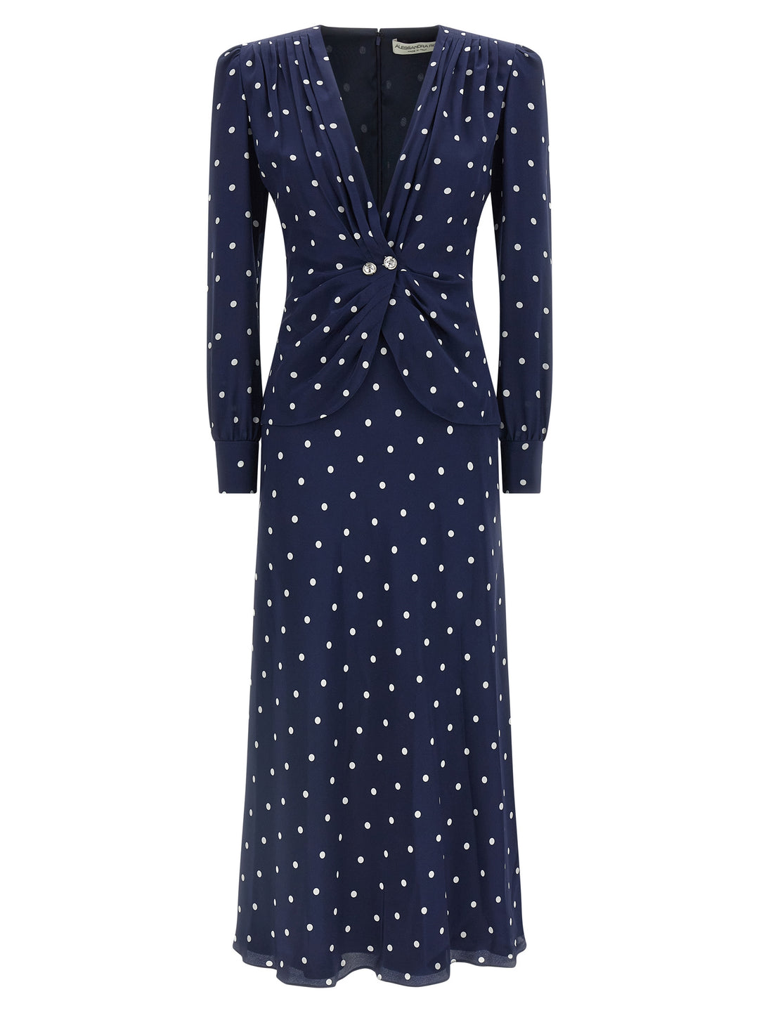 Alessandra Rich Polka Dot Dress Abiti - Blu | 08ad62facd7246bfa516673358e6f10170b88c8d