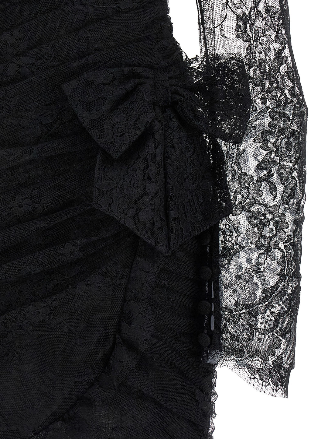 Alessandra Rich Draped Dress. Abiti - Nero | a6b6b57f75087cef025a63111c5c0c792a0017ad