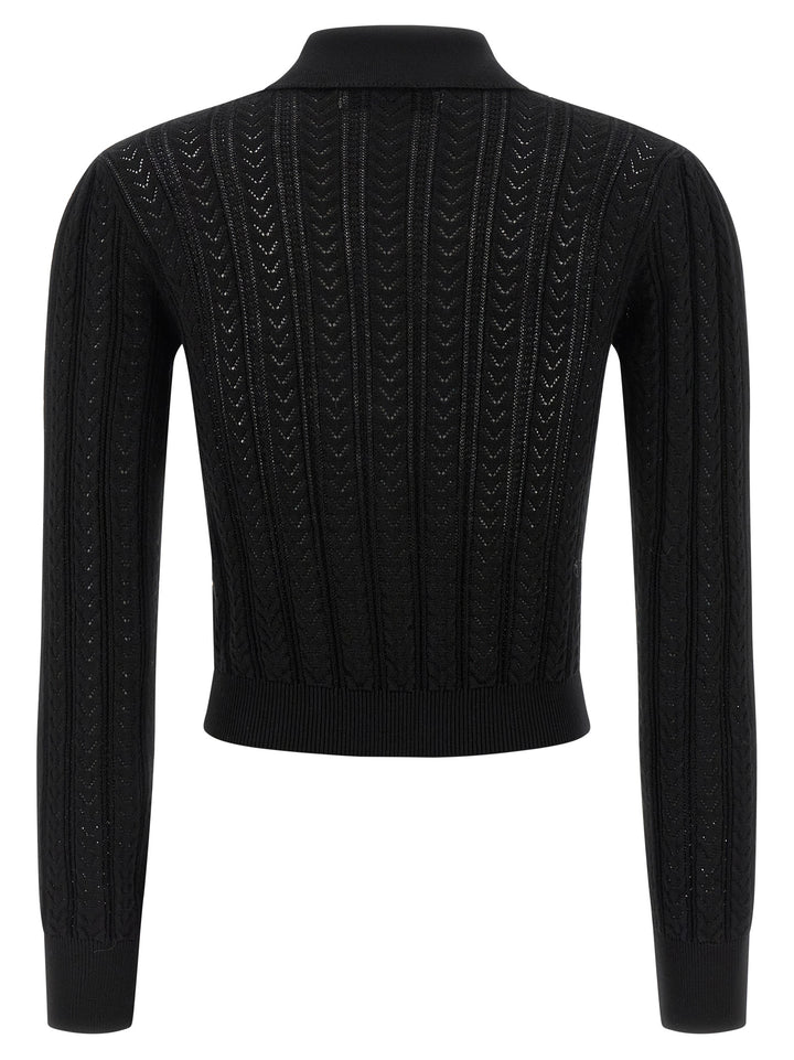 Alessandra Rich Knit Cardigan Maglioni - Nero | 057f8b16a72c40c67a78ea1193b857d12bdb0c70