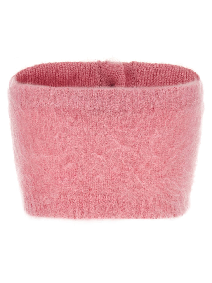 Alessandra Rich Carded Mohair Top - Rosa | 69812e1b3c40d0a56cf4f8336ea5269c1111fc69