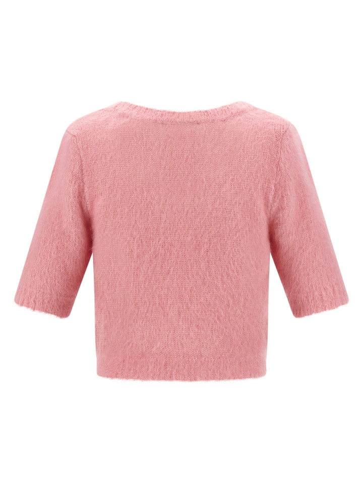 Alessandra Rich Carded Mohair Maglioni - Rosa | a49609dbd1dc7c4c194c0784d056addcd7ed661b