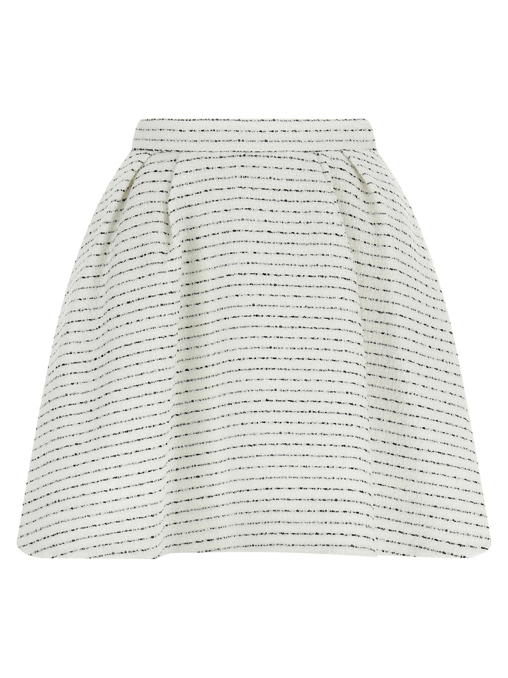 Alessandra Rich Tweed Skirt Gonne - Bianco | 61a28b888663eb8053cb383111d6399737652b3d