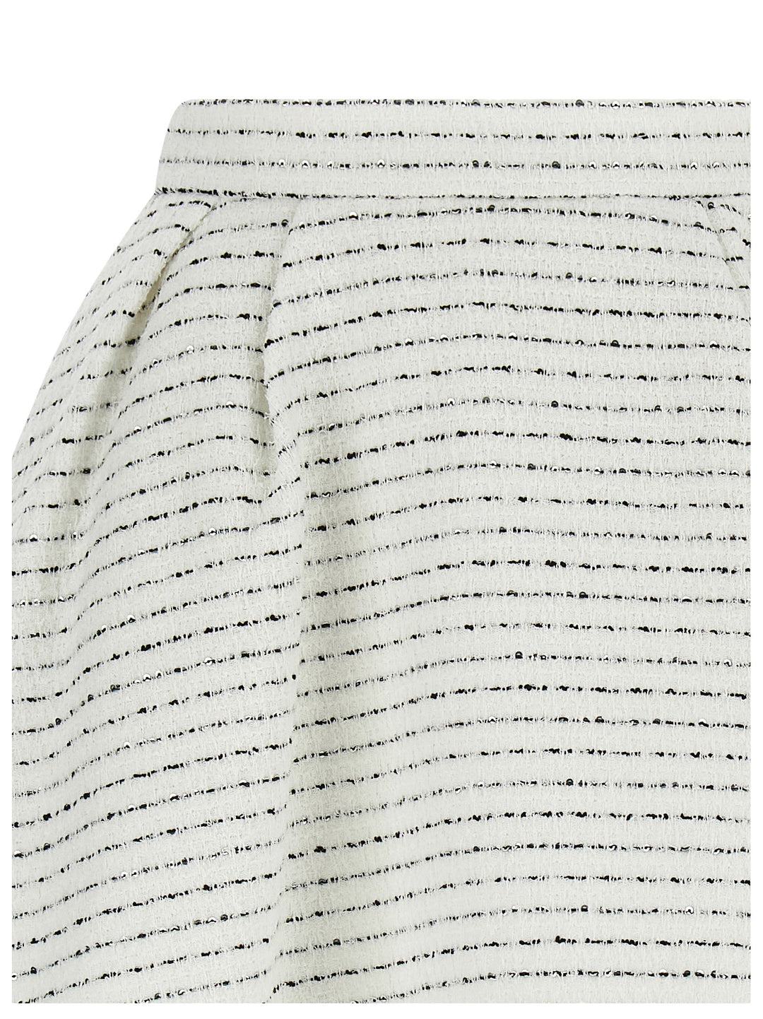 Alessandra Rich Tweed Skirt Gonne - Bianco | 861a41ed6bb5ae86f06bca565d50aadde7b53713
