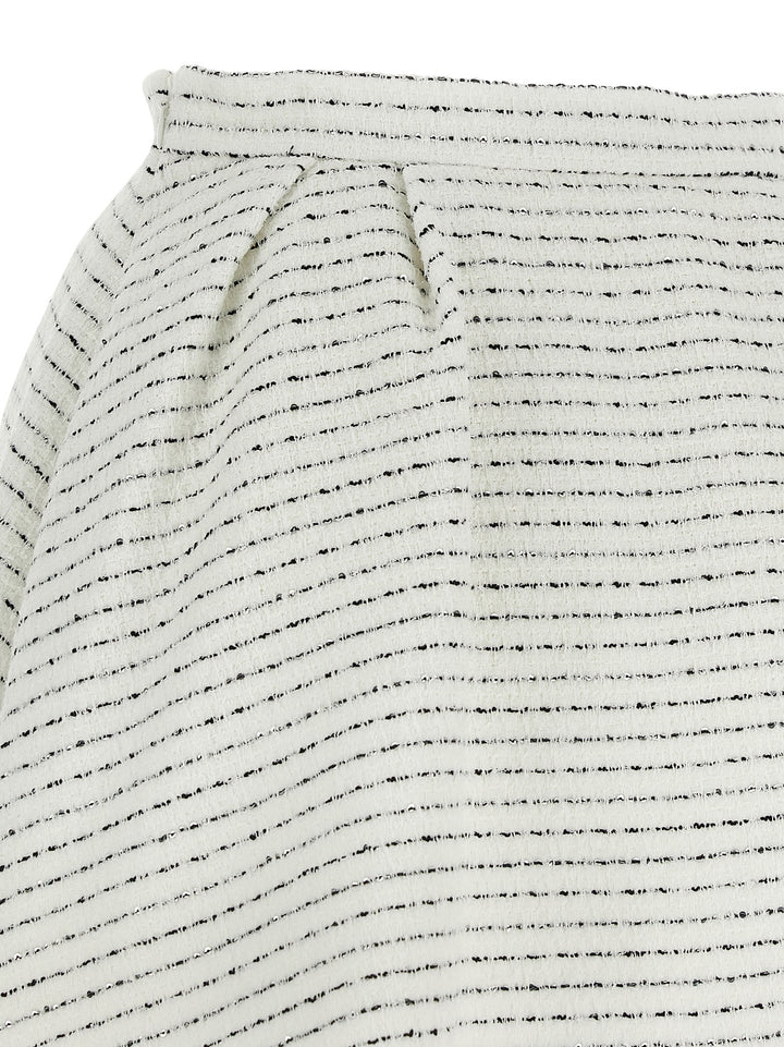 Alessandra Rich Tweed Skirt Gonne - Bianco | 6082293fcf6689a9c285b507ee7b01c5bf77a117