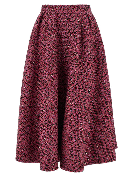 Tweed Skirt Gonne Rosa