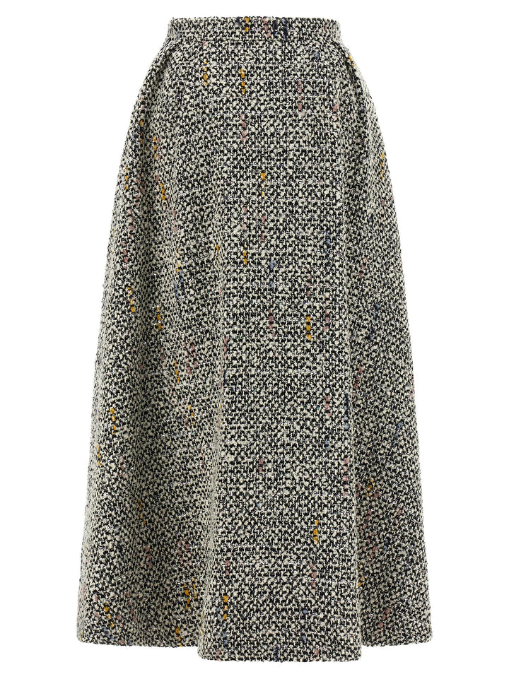Alessandra Rich Tweed Skirt Gonne - Bianco | 014577013ec7a7f3ff75bc84afb21819612d06df