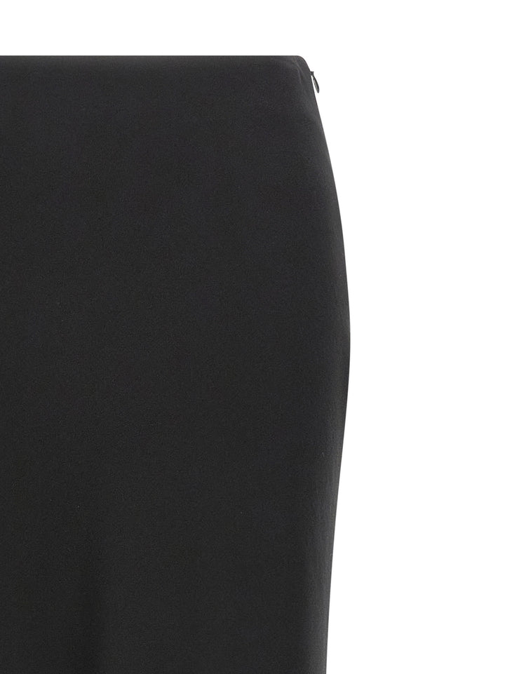 Alessandra Rich Long Silk Skirt Gonne - Nero | baff75bad667c471d982e375654ca50190f81c0e