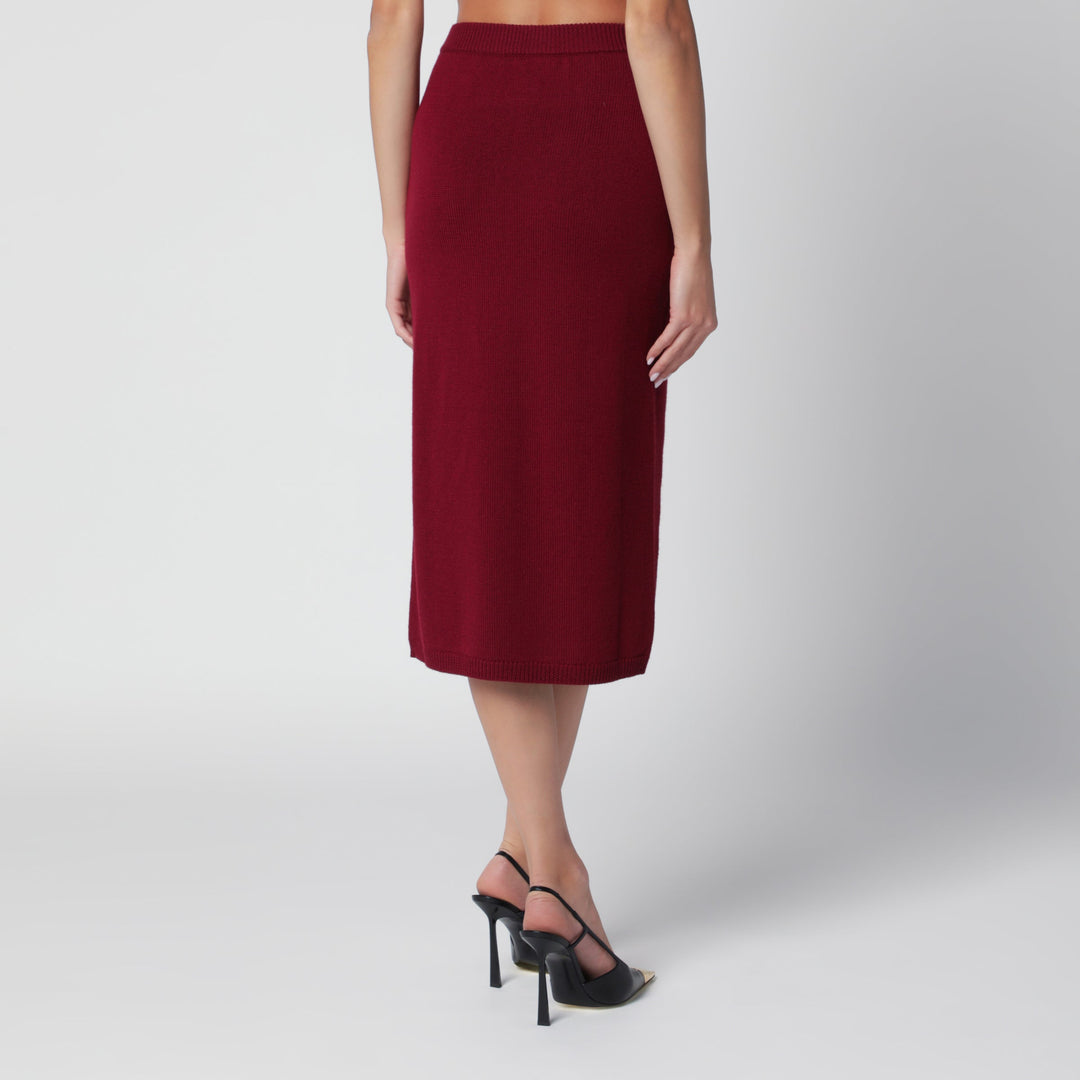 Alessandra Rich Gonne - Burgundy | 2aa8a69a478544a83cd81cab144f5e43d4dc7f09