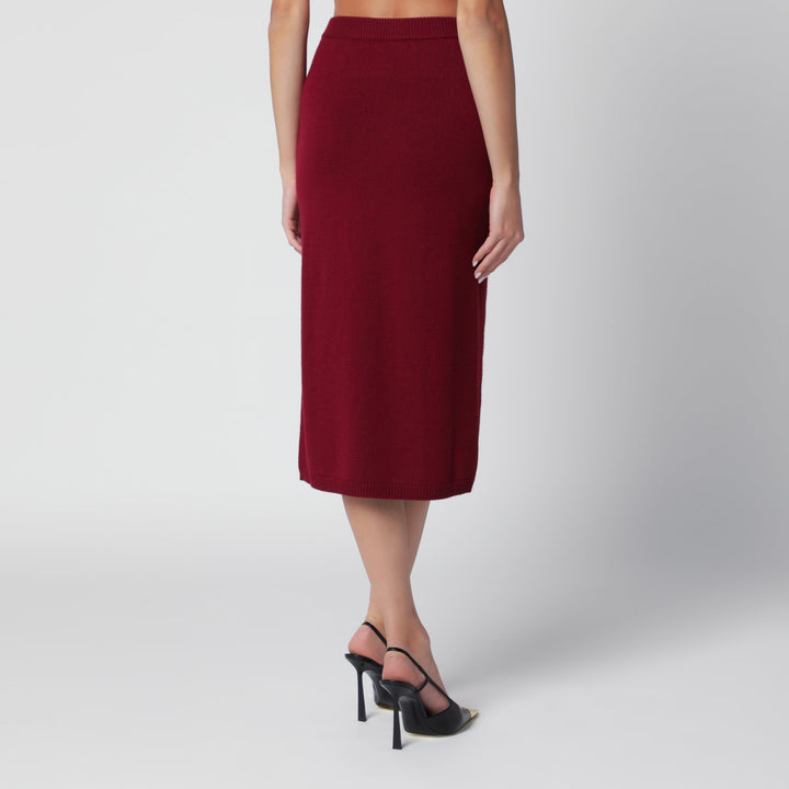 Alessandra Rich Gonne - Burgundy | 2aa8a69a478544a83cd81cab144f5e43d4dc7f09
