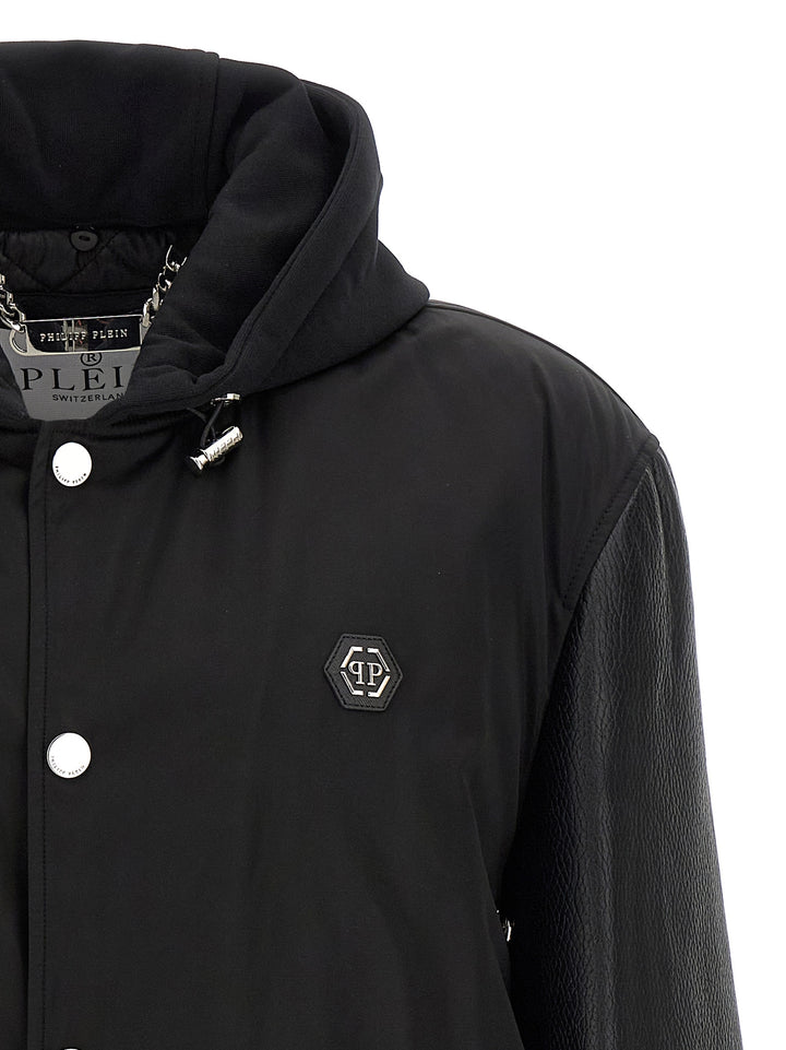 Philipp Plein Varsity Puffer Jackets - Nero | a2201ffa2c8b0bf0ae9bf861e65a831fc2306ffa