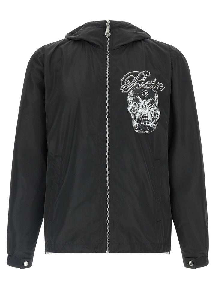 Philipp Plein Glass Skull Puffer Jackets - Nero | 50c7406f70434ed4702bb547802115fbc1966b52