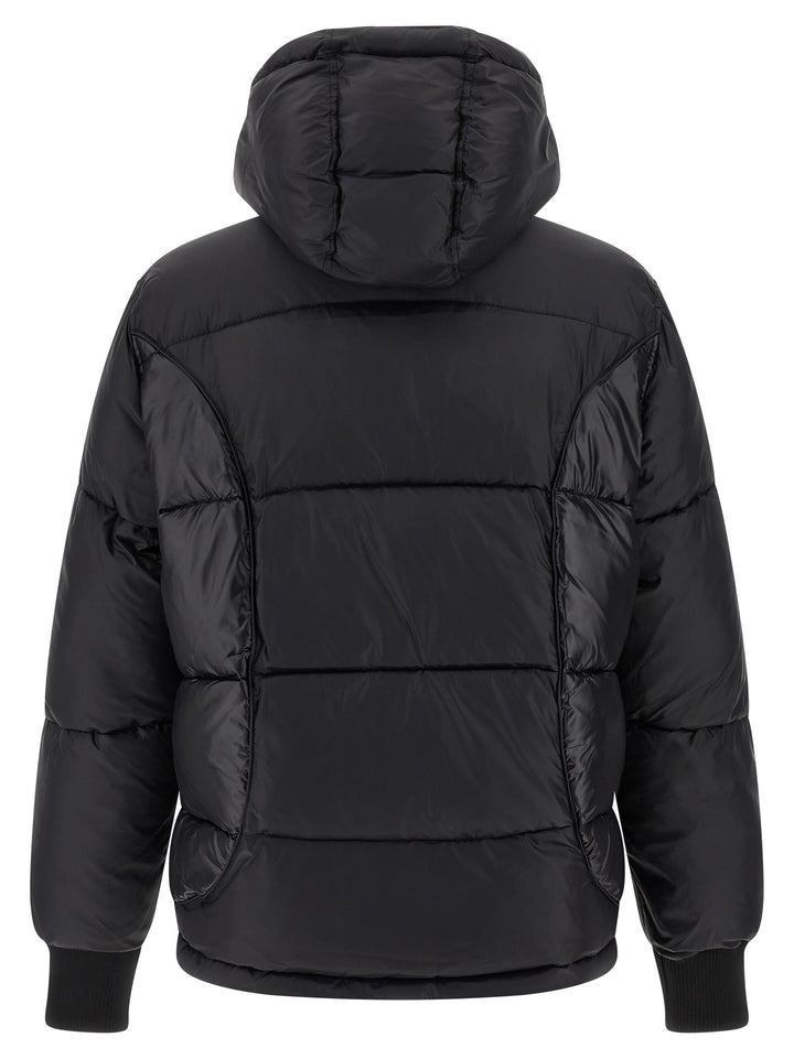 Philipp Plein Logo Patch Down Jacket Puffer Jackets - Nero | d507d5c3778020dffd65e6e65c4e565f5470f814