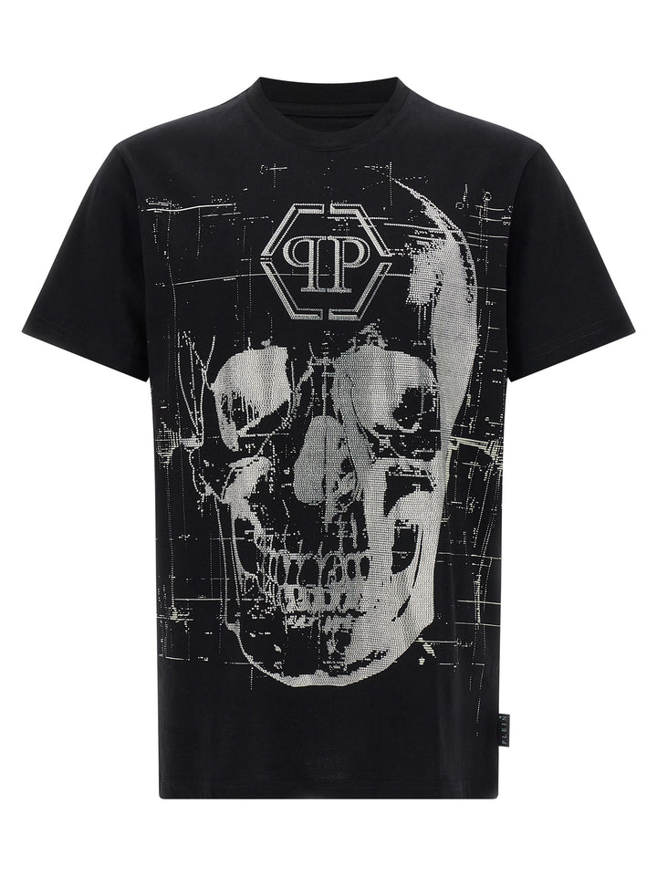Philipp Plein Skull Strass T shirt - Nero | a35081793e48e66ffdb7c9ee2f917877e24f18c0