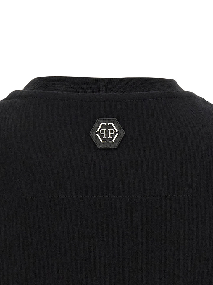 Philipp Plein Skull Strass T shirt - Nero | f709c983d38a32c056d84d52b70554aae6a34841