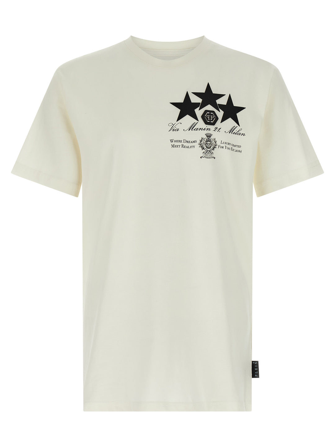 Philipp Plein Print Patch T shirt - Bianco | 25b0e7d42269d886c0847133ed65c7d2bf0423a7