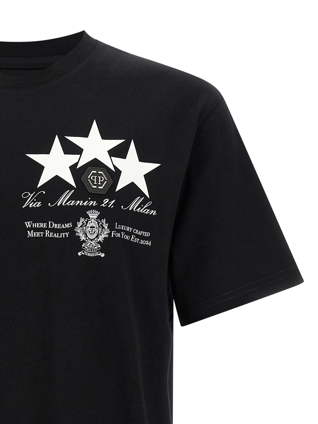 Philipp Plein Print And Patch T shirt - Nero | 2117743ae503b3b21edc14a775bb24a745b1104c