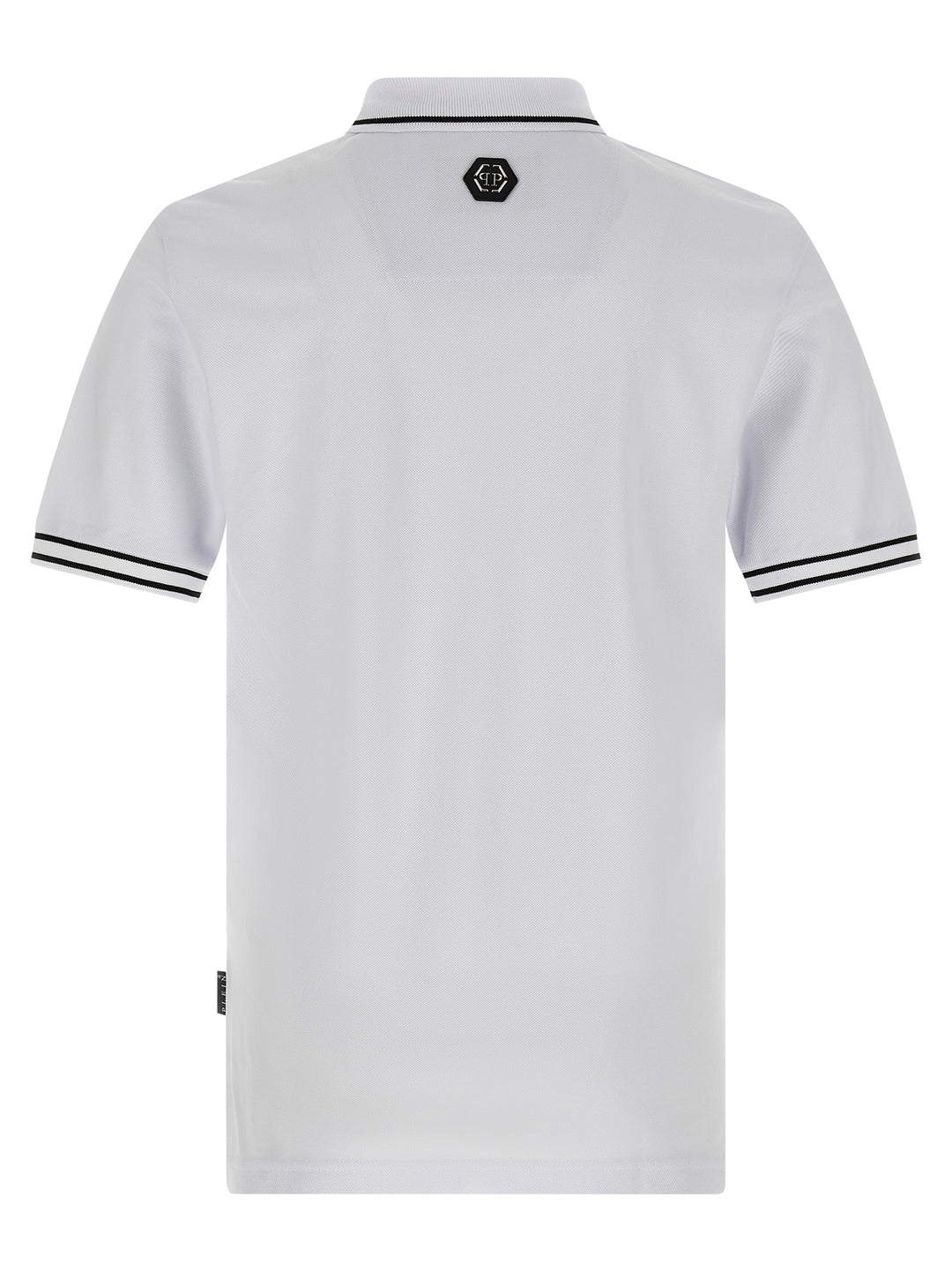 Philipp Plein Skull & Bones Polo - Bianco/Nero | 2ac54cb9ed8d2a99c852c980f1965c4a428695a8