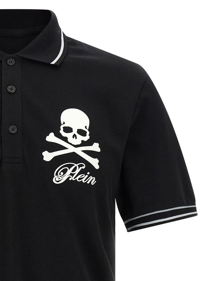 Philipp Plein Skull & Bones Polo - Nero | e90d8323b39d90838b60151c1f70def7d4fb7db3