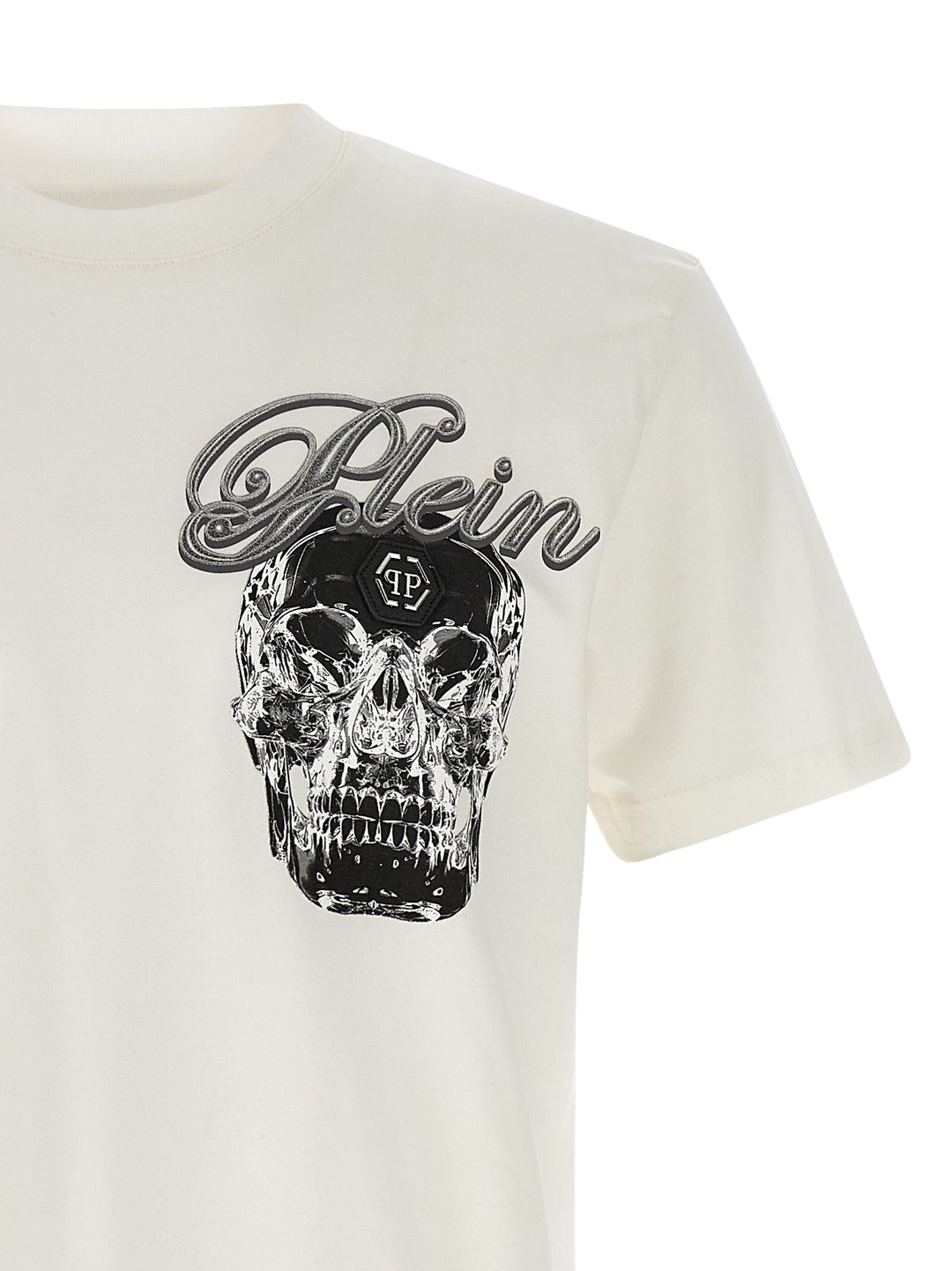 Philipp Plein Glass Skull T shirt - Bianco | ff0c1d35d62678f7cecce1e5f7d7c4334d5d1fc0