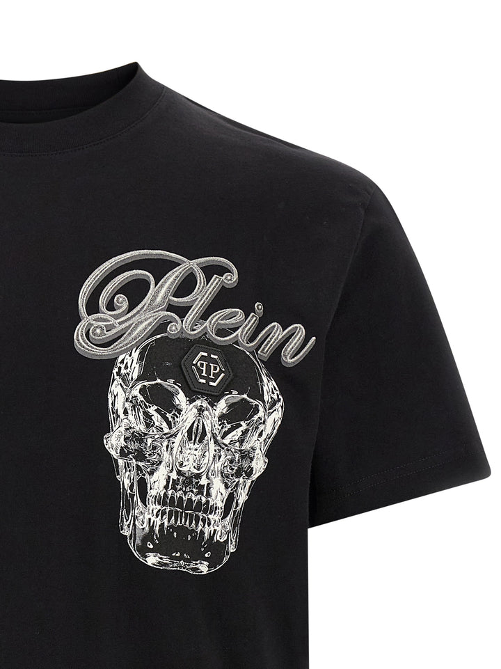 Philipp Plein Glass Skull T shirt - Nero | 53e287b536cf2d8e6b341214abd84e0418122f47