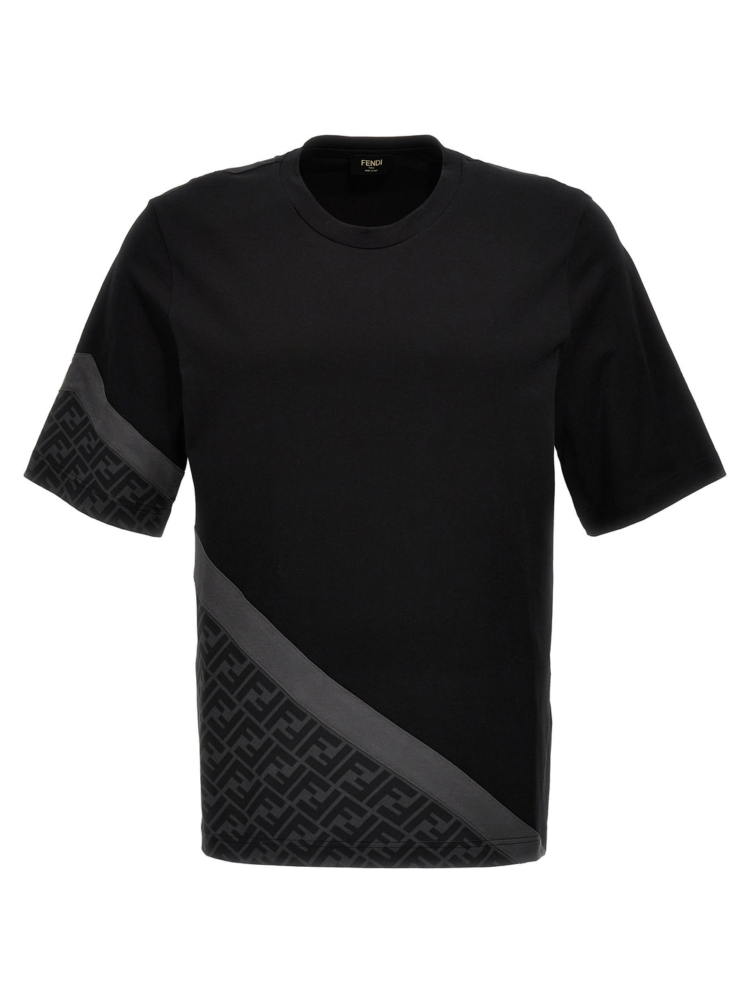 Fendi Diagonal T Shirt Nero
